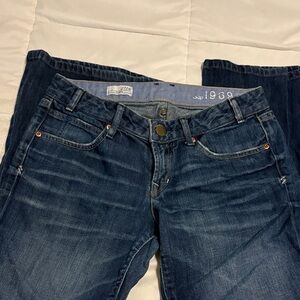 GAP VINTAGE Straight Leg Jeans in Dark Blue Wash